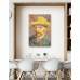Vlámský gobelín tapiserie  - Autoportrait by Van Gogh